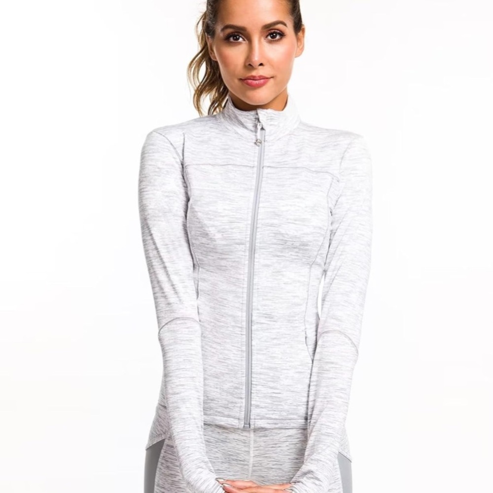 Women Running Jacket Athletic Workout Jacket Full Zip Up Gym for Women Yoga Top